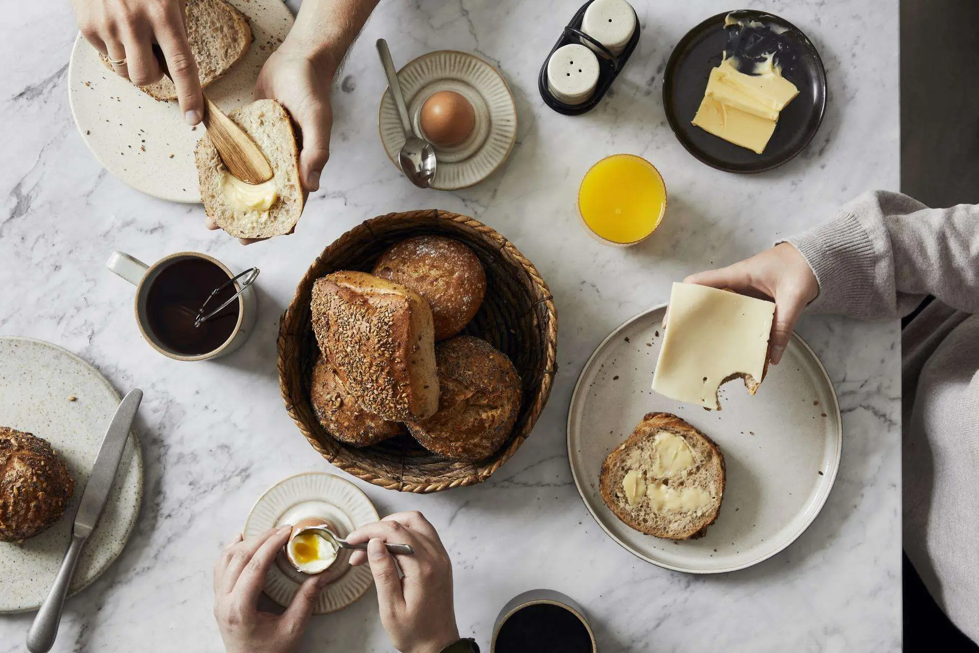 Brunch table