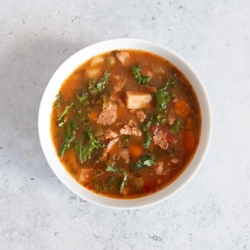 Tur­key Saus­a­ge & Kale Soup